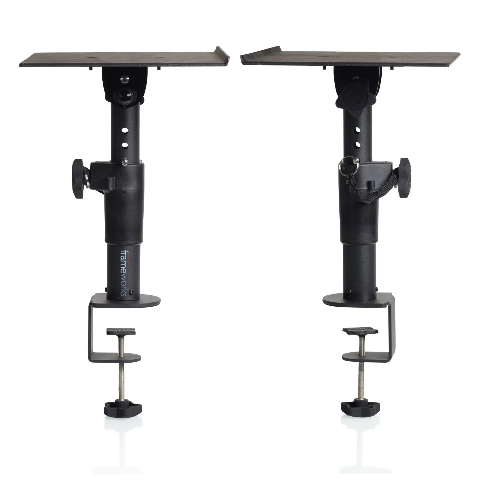Gator GFWSPKSTMNDSKCM Desk-Clamp Studio Monitor Stand - Adjustable Height - Image 3