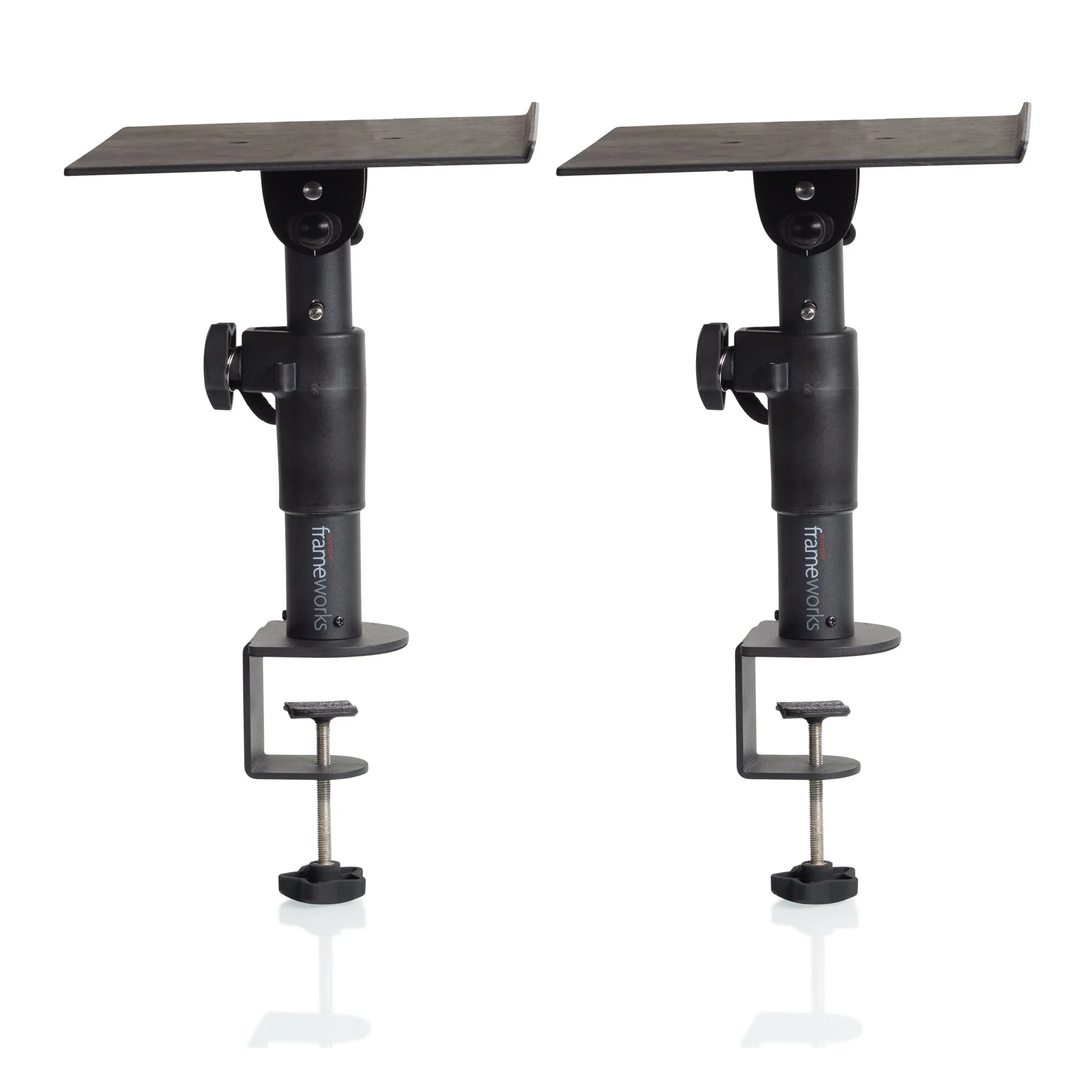 Gator GFWSPKSTMNDSKCM Desk-Clamp Studio Monitor Stand - Adjustable Height - Image 5