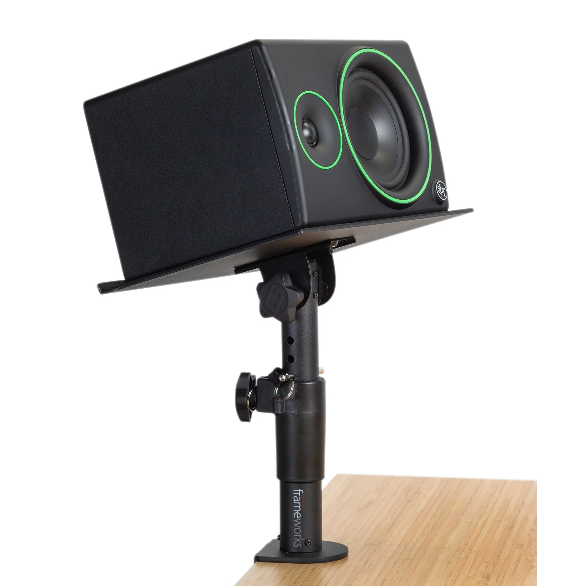 Gator GFWSPKSTMNDSKCM Desk-Clamp Studio Monitor Stand - Adjustable Height - Image 8