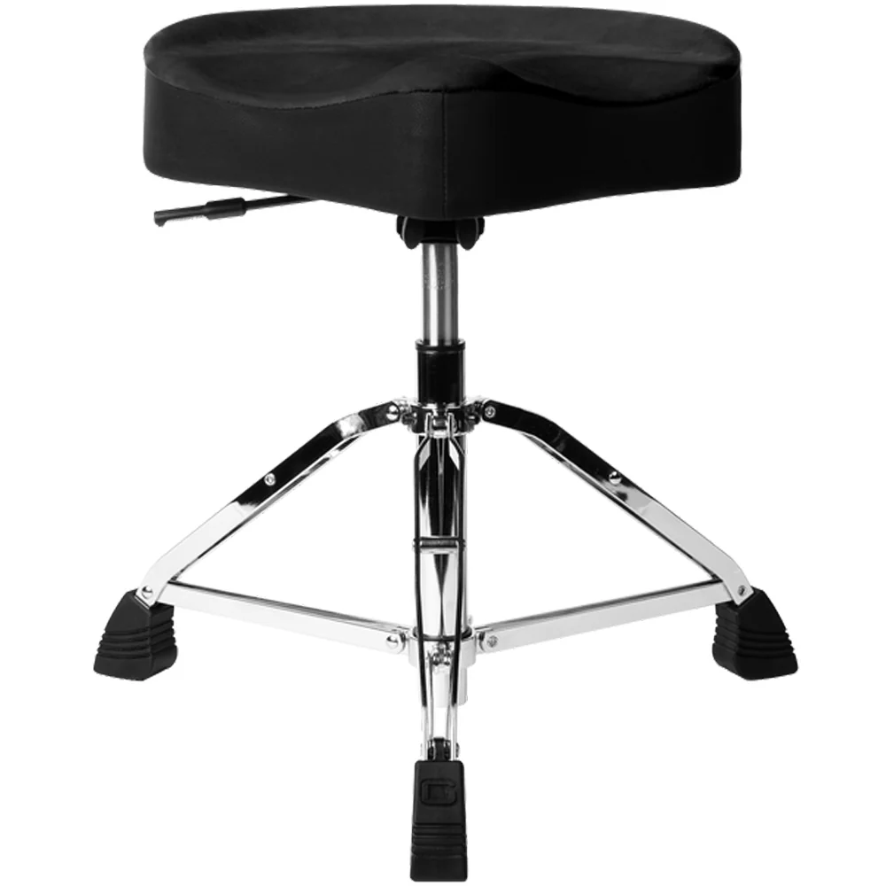 Gator GP-DTH-ASD-BK Drum Throne, Air Glide Saddle Seat w/ Pneumatic Height Adjustment, Black