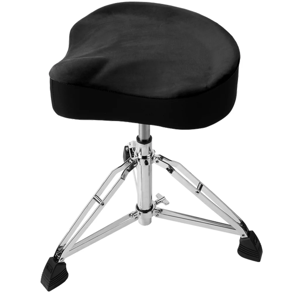 Gator GP-DTH-ASD-BK Drum Throne, Air Glide Saddle Seat w/ Pneumatic Height Adjustment, Black - Image 3