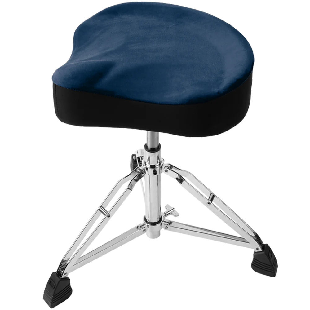 Gator GP-DTH-ASD-BL Drum Throne, Air Glide Saddle Seat w/ Pneumatic Height Adjustment, Blue - Image 3