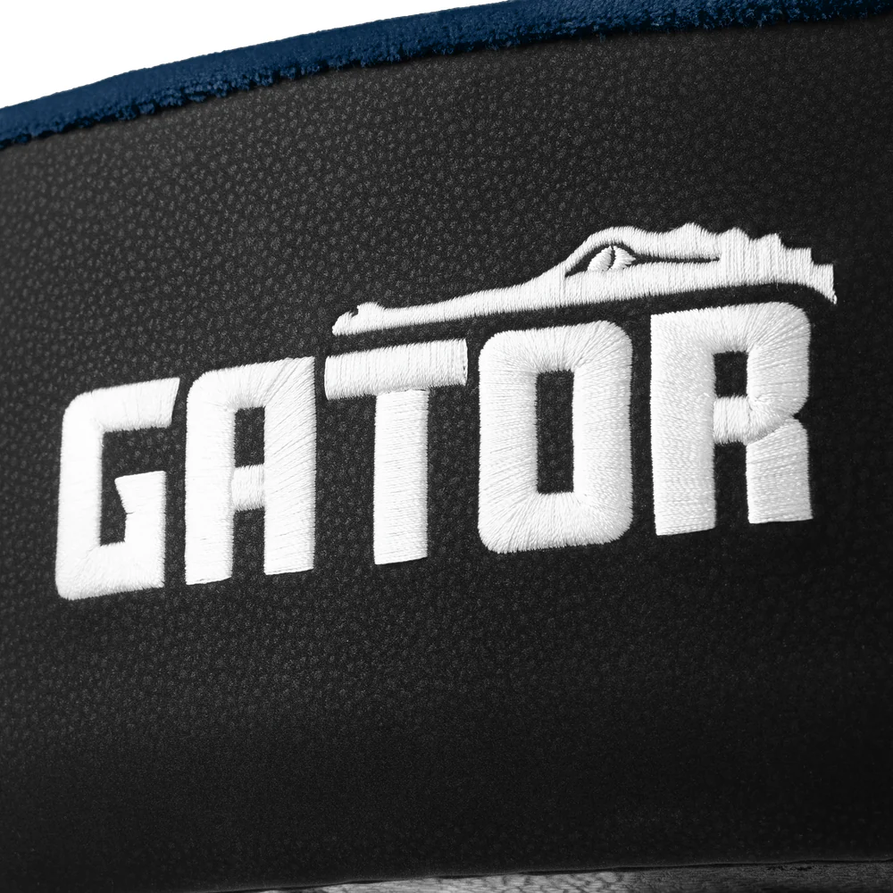 Gator GP-DTH-ASD-BL Drum Throne, Air Glide Saddle Seat w/ Pneumatic Height Adjustment, Blue - Image 4