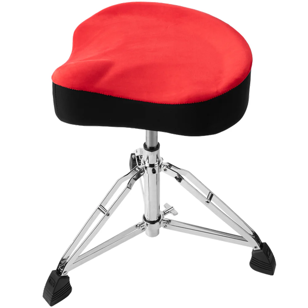 Gator GP-DTH-ASD-RD Drum Throne, Air Glide Saddle Seat w/ Pneumatic Height Adjustment, Red - Image 3