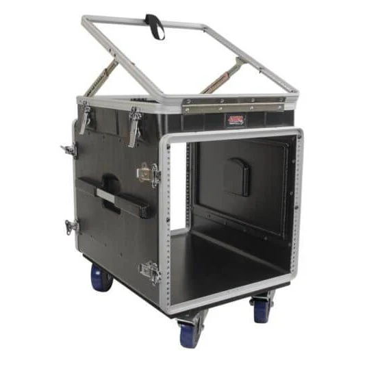 Gator GRC-12X10-PU Pop-Up Console Rack; 12U Top; 10U Bottom; w/ Casters45 - Image 4