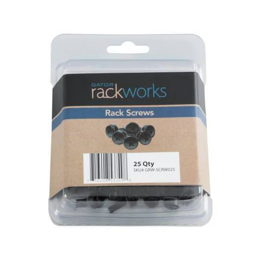 Gator GRW-SCRW025 Gator Rackworks #10-32 X  3/4" Rack Screws - 25 Qty Pack - Image 6
