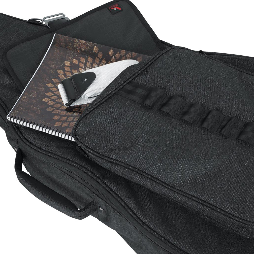 Gator GT-ACOUSTIC-BLK Transit Acoustic Guitar Bag, Charcoal - Image 7