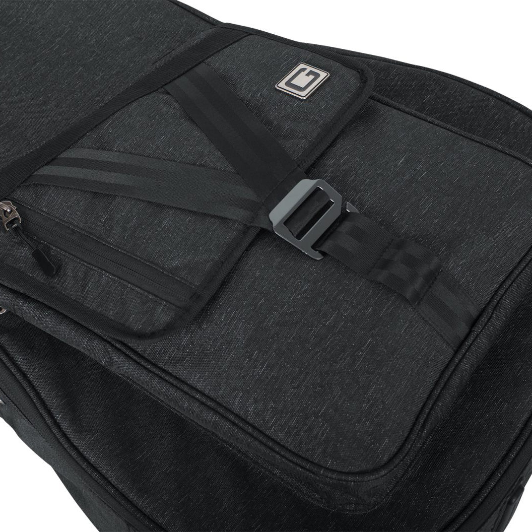 Gator GT-ACOUSTIC-BLK Transit Acoustic Guitar Bag, Charcoal - Image 8