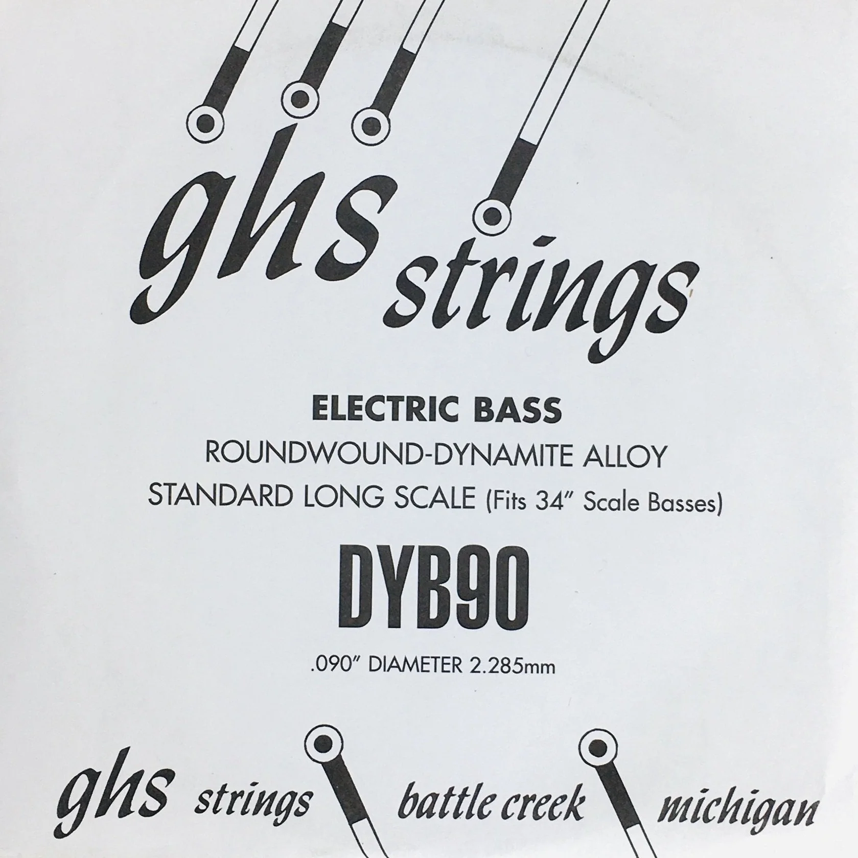 Ghs DYB90 90 Single Roundwound Long Bass String