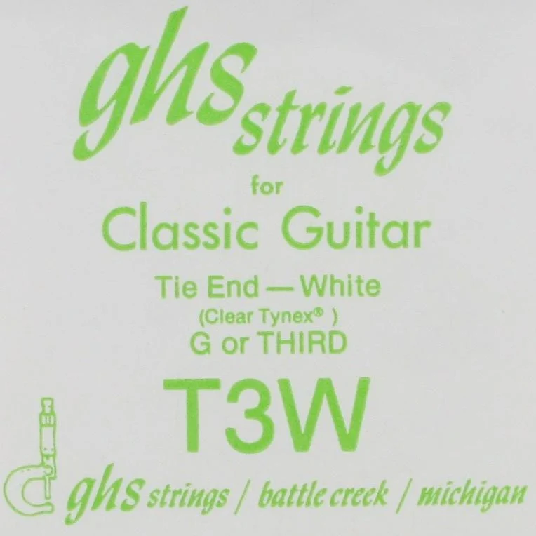 Ghs T3W 3rd Single Clear Nylon Classical String .040
