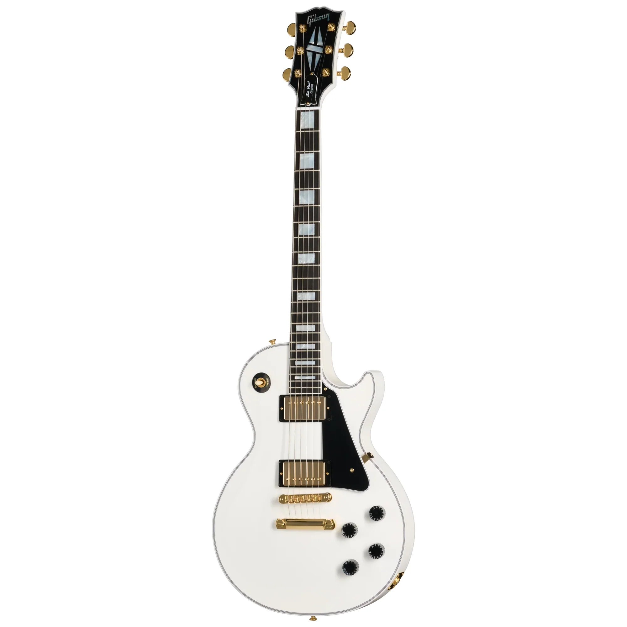 Gibson LPC-AWGH1E Les Paul Custom w/ Ebony Fingerboard Gloss - Alpine White