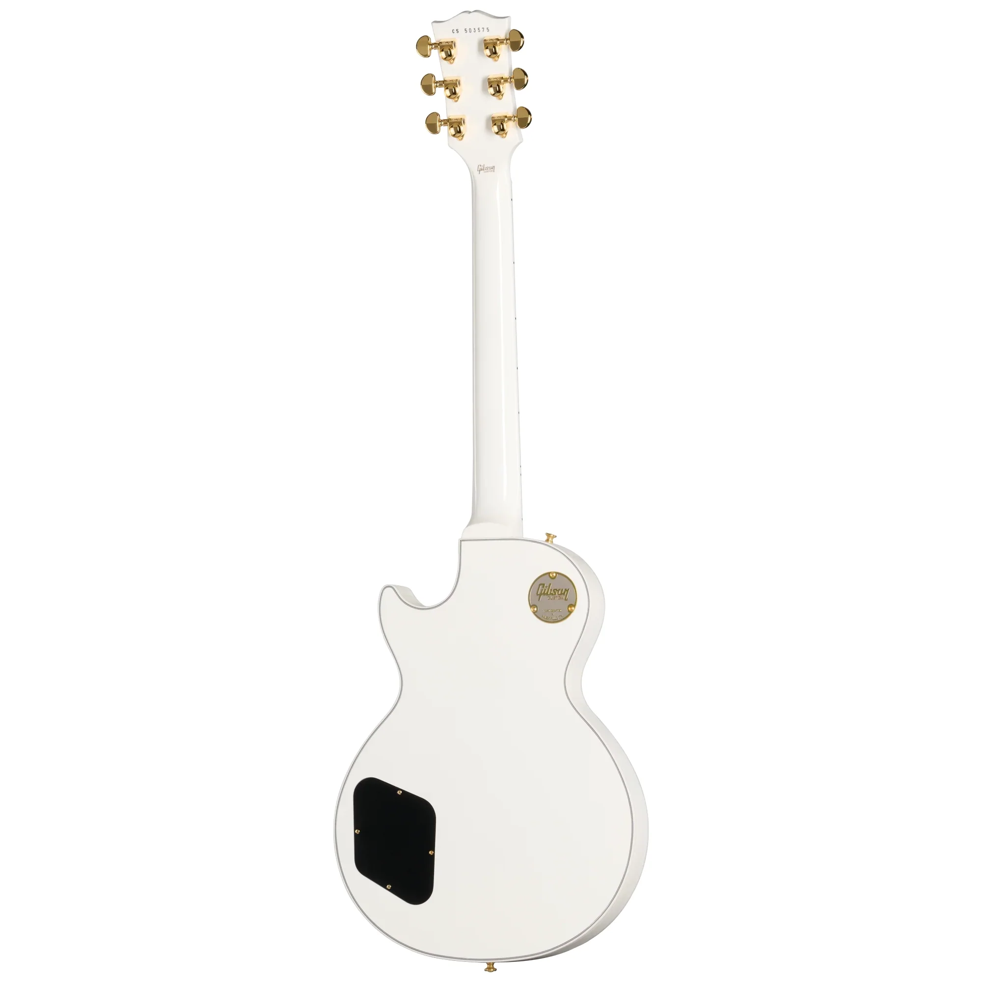 Gibson LPC-AWGH1E Les Paul Custom w/ Ebony Fingerboard Gloss - Alpine White - Image 2