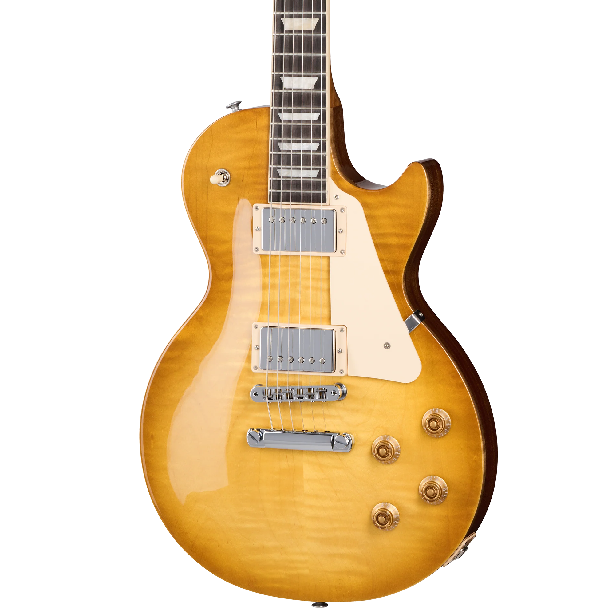 Gibson LPSTAA01HBCH1 Les Paul Studio Session, AA Top, Ebony Fingerboard, Cream Trim - Honey Burst - Image 3