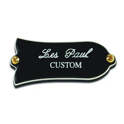 Gibson PRTR-020 Truss Rod Cover, "Les Paul Custom", Black