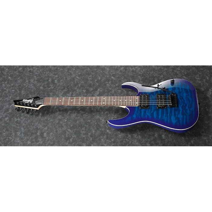Ibanez GRGA120QATBB Gio RGA Transparent Blue Burst, Pine FB - Image 4