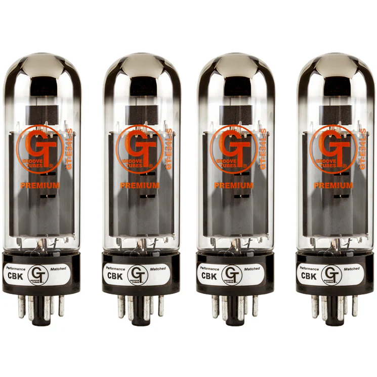 Groove Tubes 555-0113-548 GT-E34L-S Power Tubes, Slovakia, Med, Quartet
