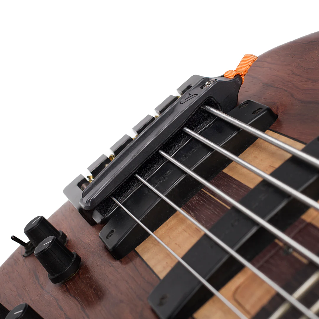 Gruv Gear FUMP5-BLK Frump Bridge String Muter, 4 to 5-String Bass, Black - Image 2
