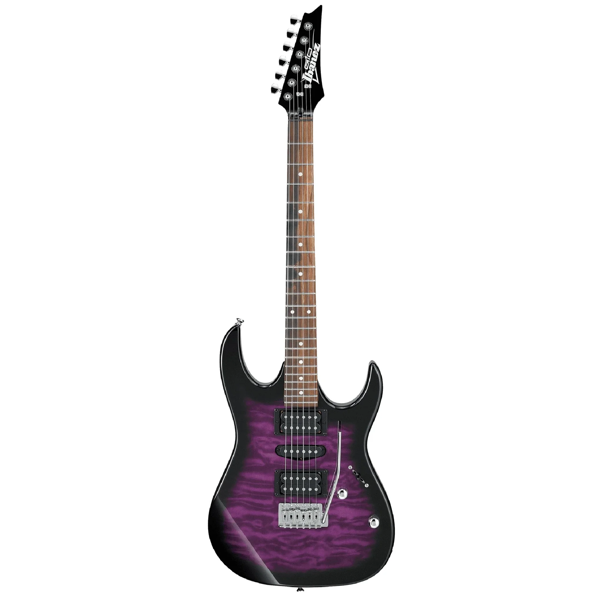 Ibanez GRX70QATVT Gio RX Electric Guitar, Transparent Violet Sunburst