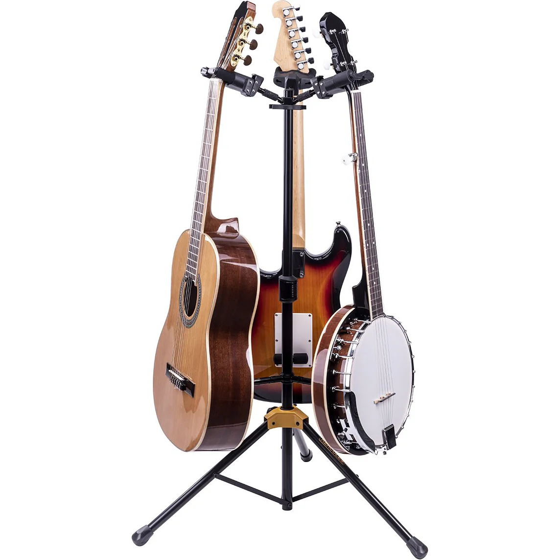 Hercules GS432B+ Triple Guitar Stand with Foldable Backrest - Image 3