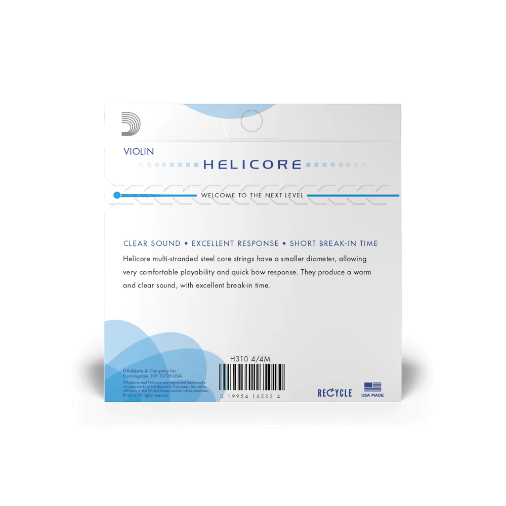 D'Addario H310-4/4M Helicore Violin Set 4/4 Med - Image 2