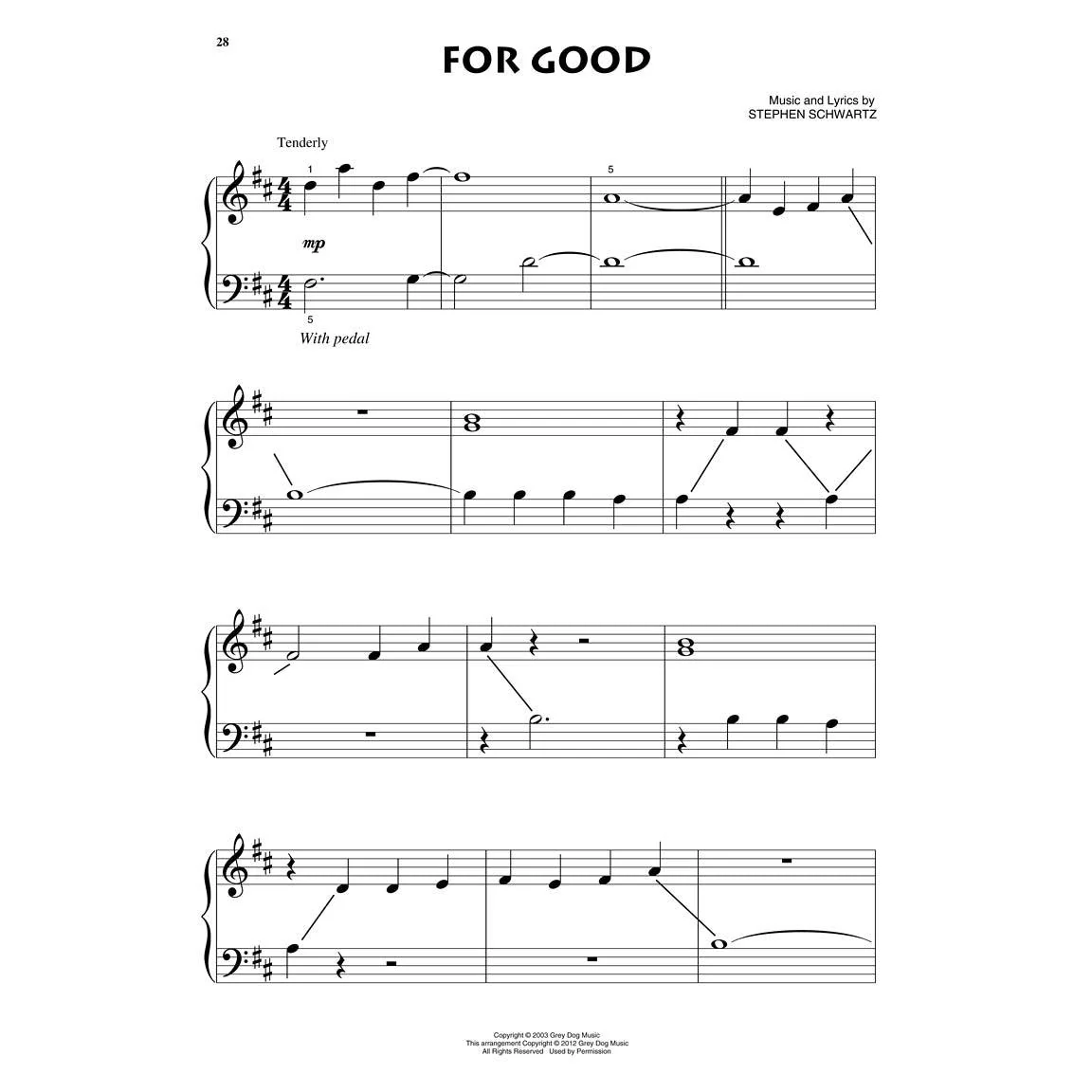 Hal Leonard HL00109365 Wicked: Beginning Piano Solo - Image 3