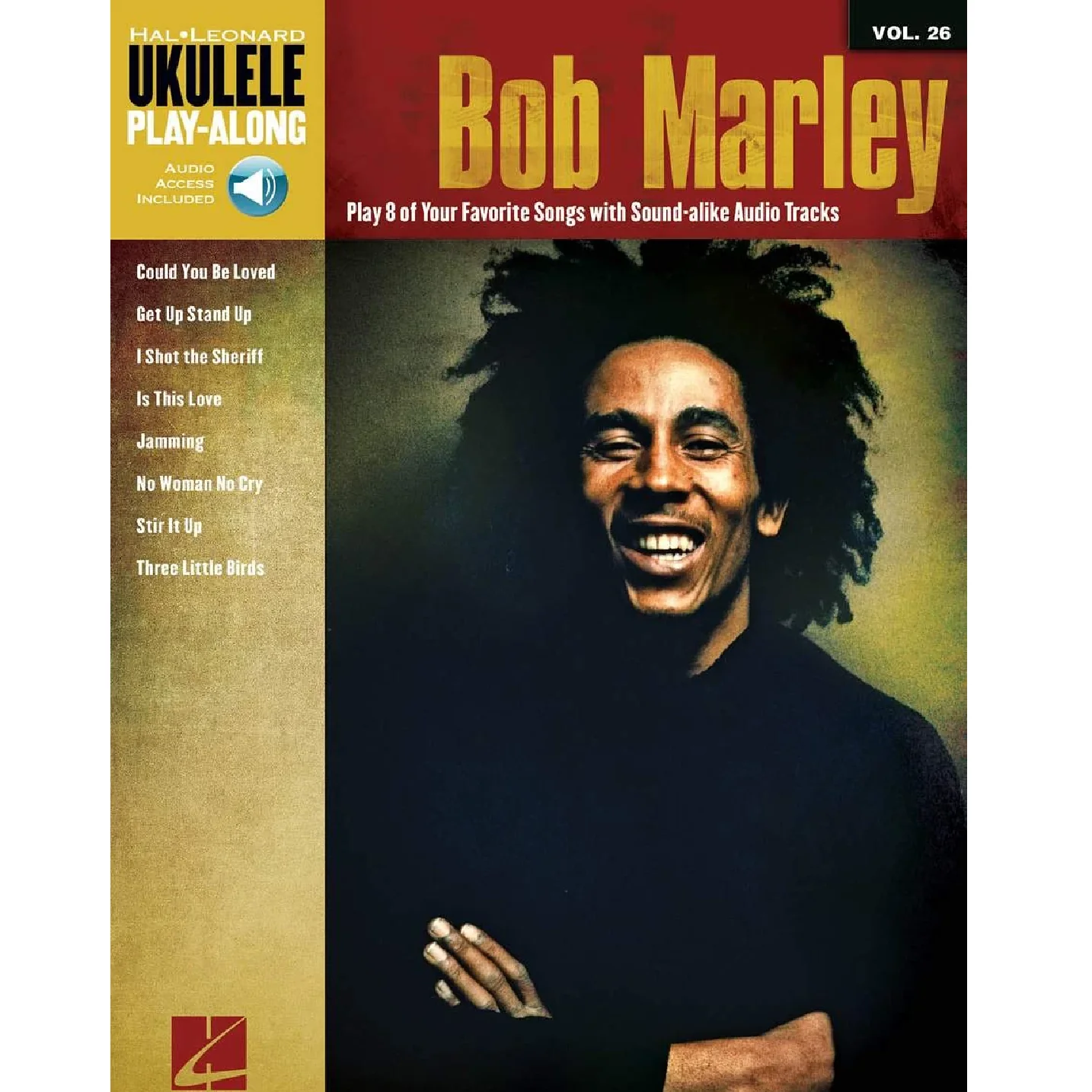 Hal Leonard HL00110399 Bob Marley Ukulele Play-Along Volume 26
