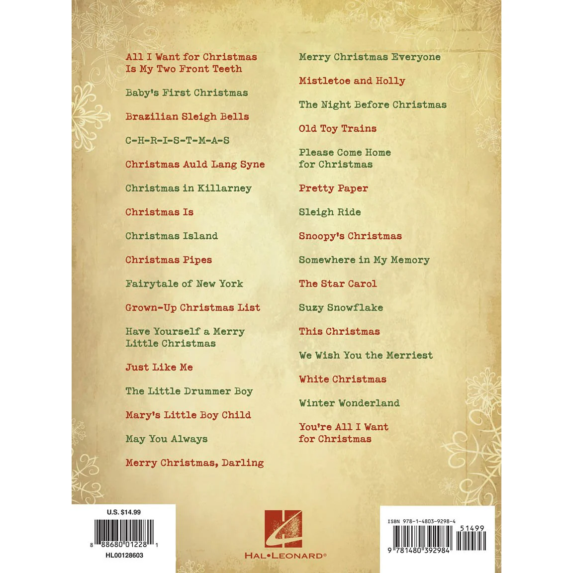 Hal Leonard HL00128603 Christmas Greatest Hits - Image 2