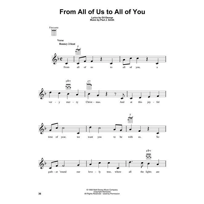 Hal Leonard HL00128842 Christmas with Disney - Image 4
