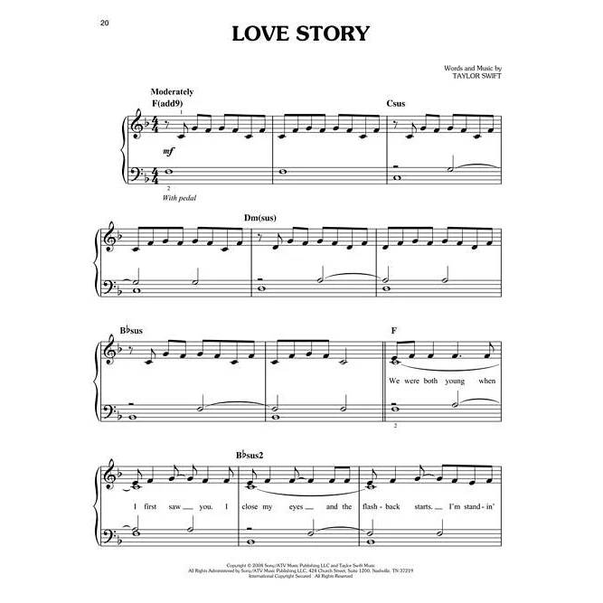 Hal Leonard HL00142735 Taylor Swift Easy Piano Play-along Volume 19 - Image 4