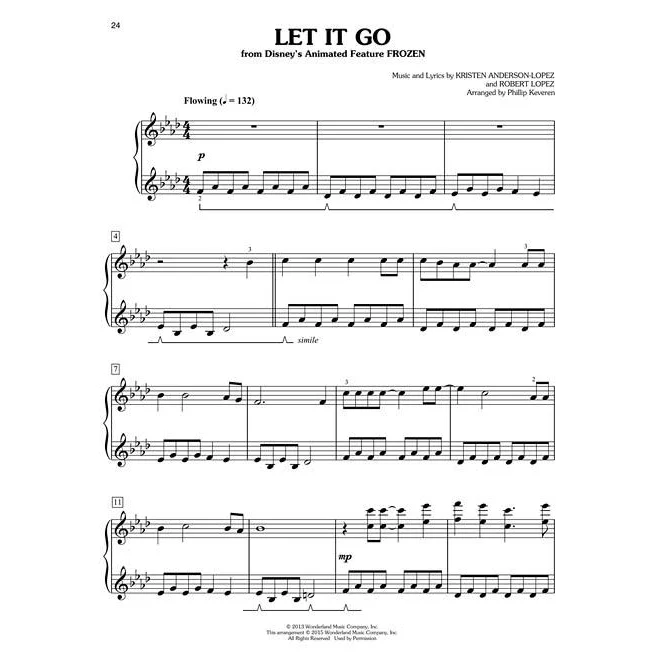 Hal Leonard HL00144352 Disney Songs For Easy Classical Piano Arr. Phillip Keveren - Image 4