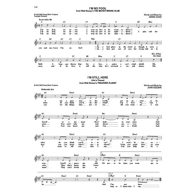 Hal Leonard HL00175311 The Disney Fake Book  4Th Edition - Image 3
