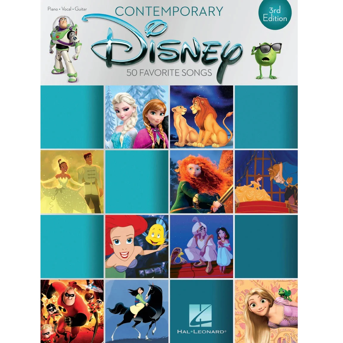 Hal Leonard HL00195620 Contemporary Disney 3rd Edition 50 Favorite Songs