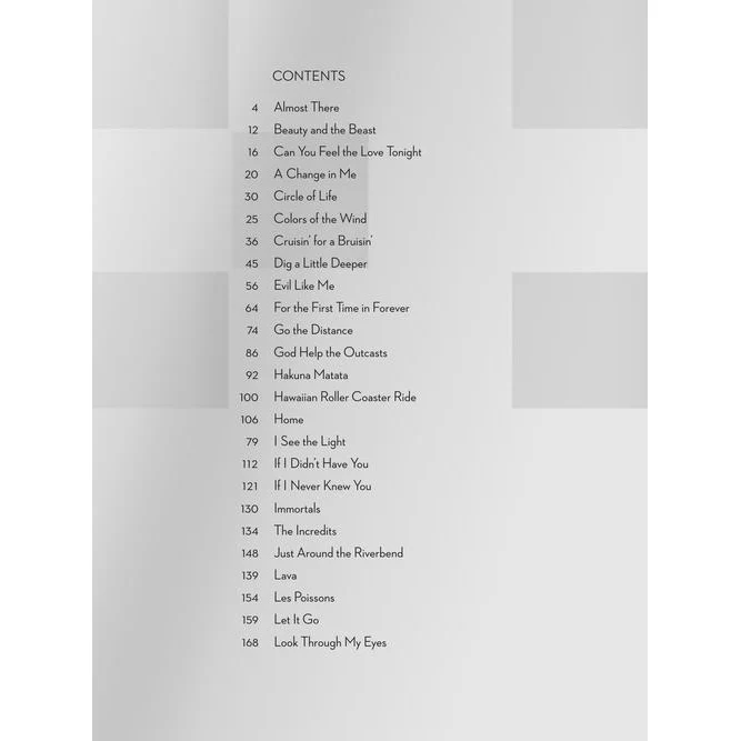 Hal Leonard HL00195620 Contemporary Disney 3rd Edition 50 Favorite Songs - Image 2