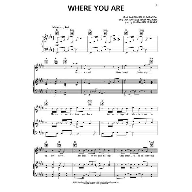Hal Leonard HL00204662 Moana Music From The Motion Picture Soundtrack - Image 4