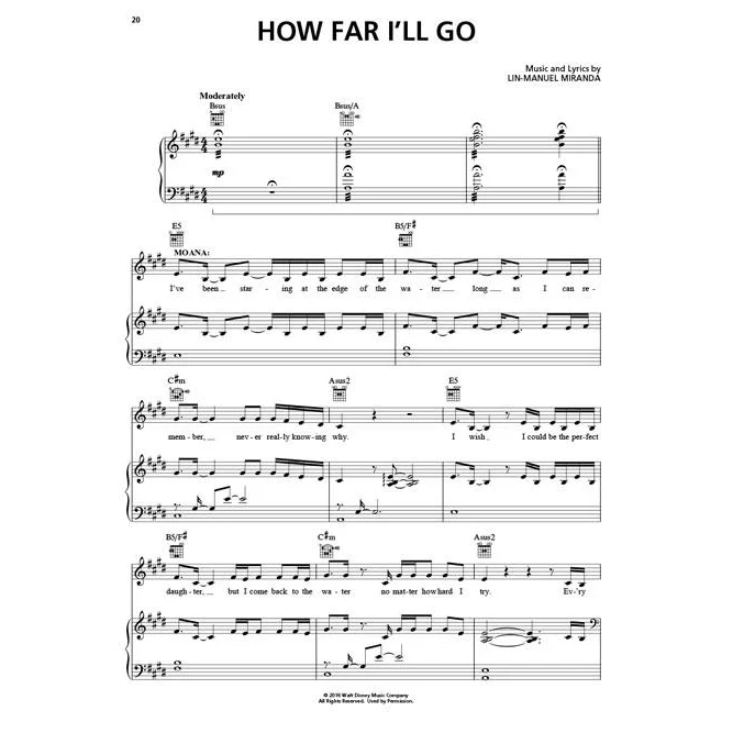 Hal Leonard HL00204662 Moana Music From The Motion Picture Soundtrack - Image 5