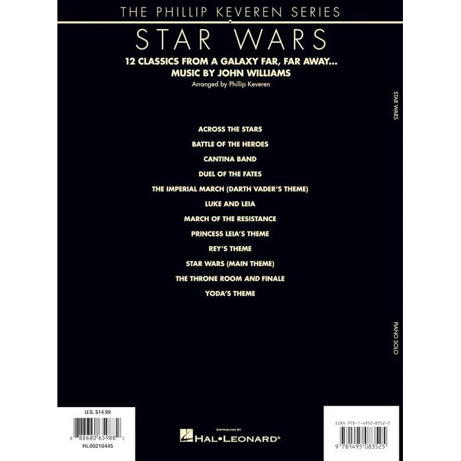 Hal Leonard HL00210445 Star Wars 12 Classics From A Galaxy Far, Far Away Piano/Keyboard - Image 2