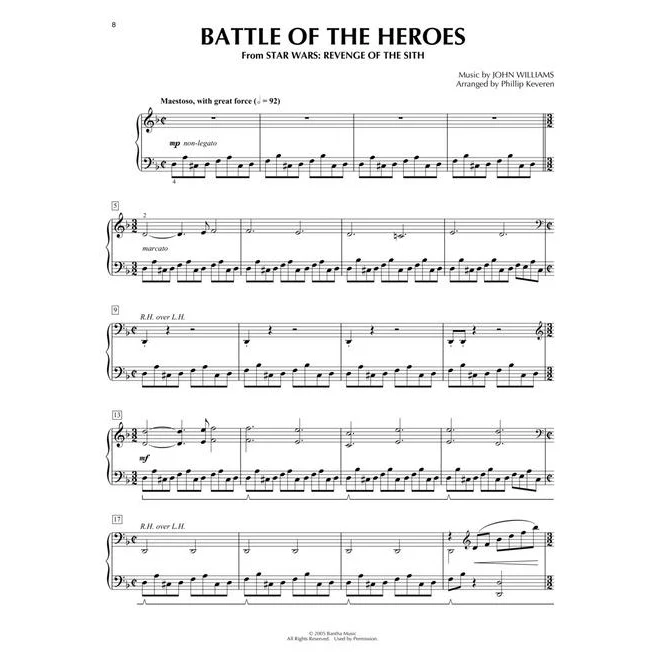 Hal Leonard HL00210445 Star Wars 12 Classics From A Galaxy Far, Far Away Piano/Keyboard - Image 5