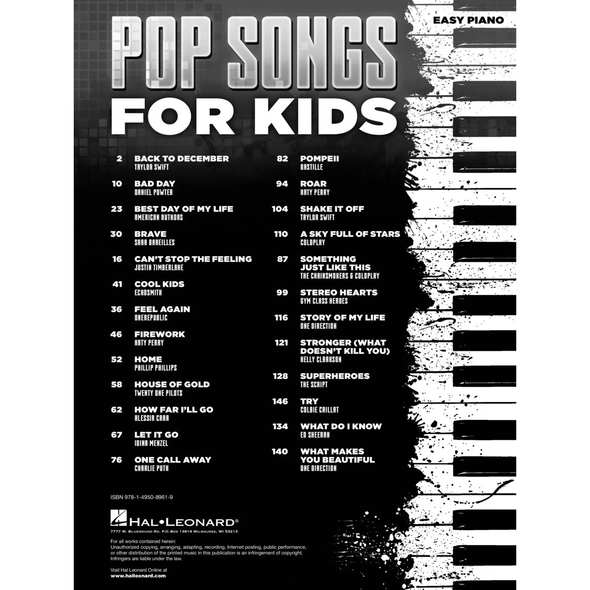 Hal Leonard HL00221920 Pop Songs For Kids - Image 3