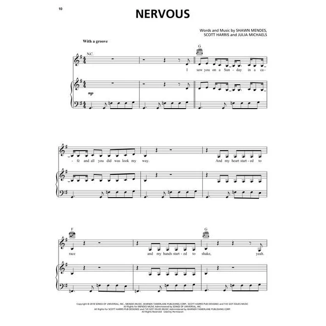 Hal Leonard HL00279536 Shawn Mendes - Piano/Vocal/Guitar - Image 5