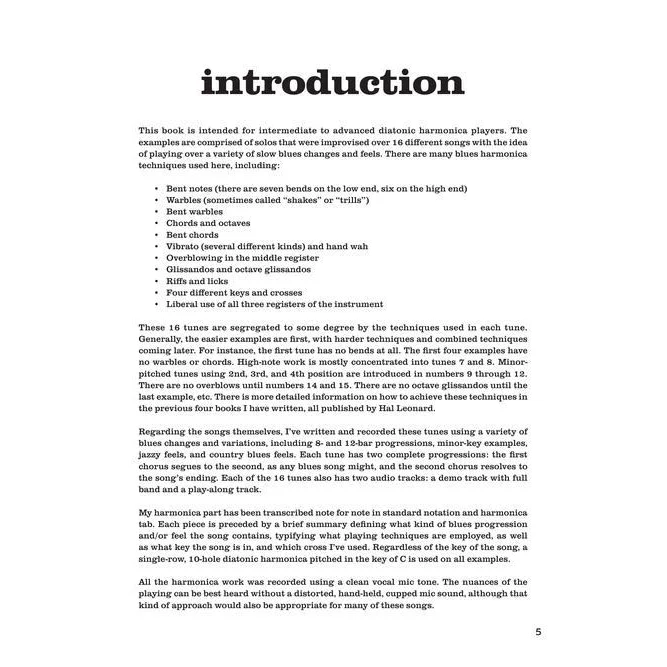 Hal Leonard HL00289620 Slow Blues Harmonica Lessons, Licks &amp; Backing Tracks - Image 3