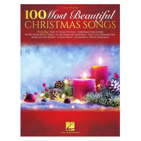 Hal Leonard HL00295230 100 Most Beautiful Christmas Songs, Easy Piano