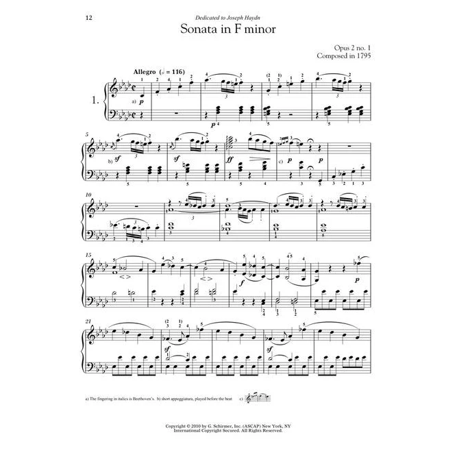 Hal Leonard HL00297114 Beethoven  Five Favorite Piano Sonatas Pathtique - Image 7