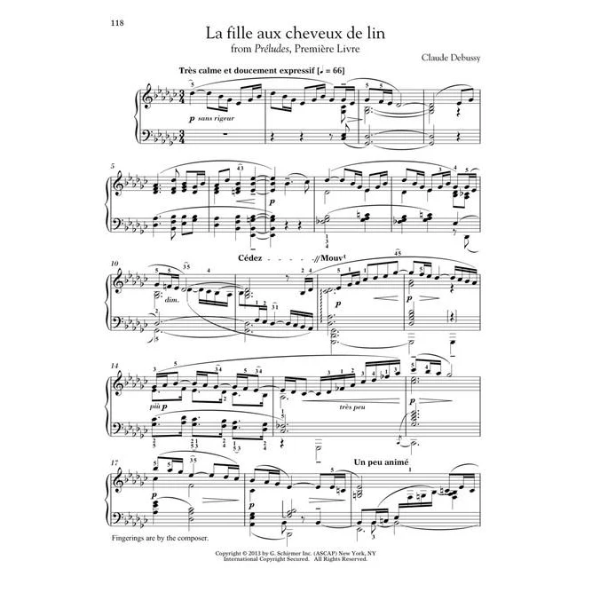 Hal Leonard HL00297117 Claude Debussy: 16 Piano Favorites - Image 17