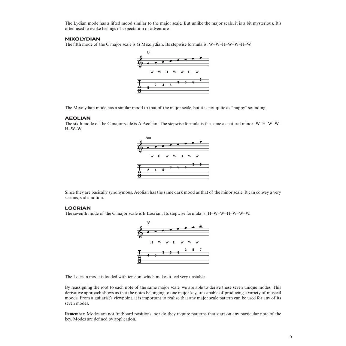 Hal Leonard HL00300355 Modes Explained A Guitarist's Manual for Applying Harmony in Improvisation - Image 8