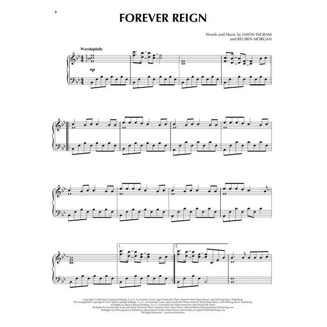 Hal Leonard HL00303164 Hillsong Worship Favorites 2nd Ed. Piano Solo - Image 5