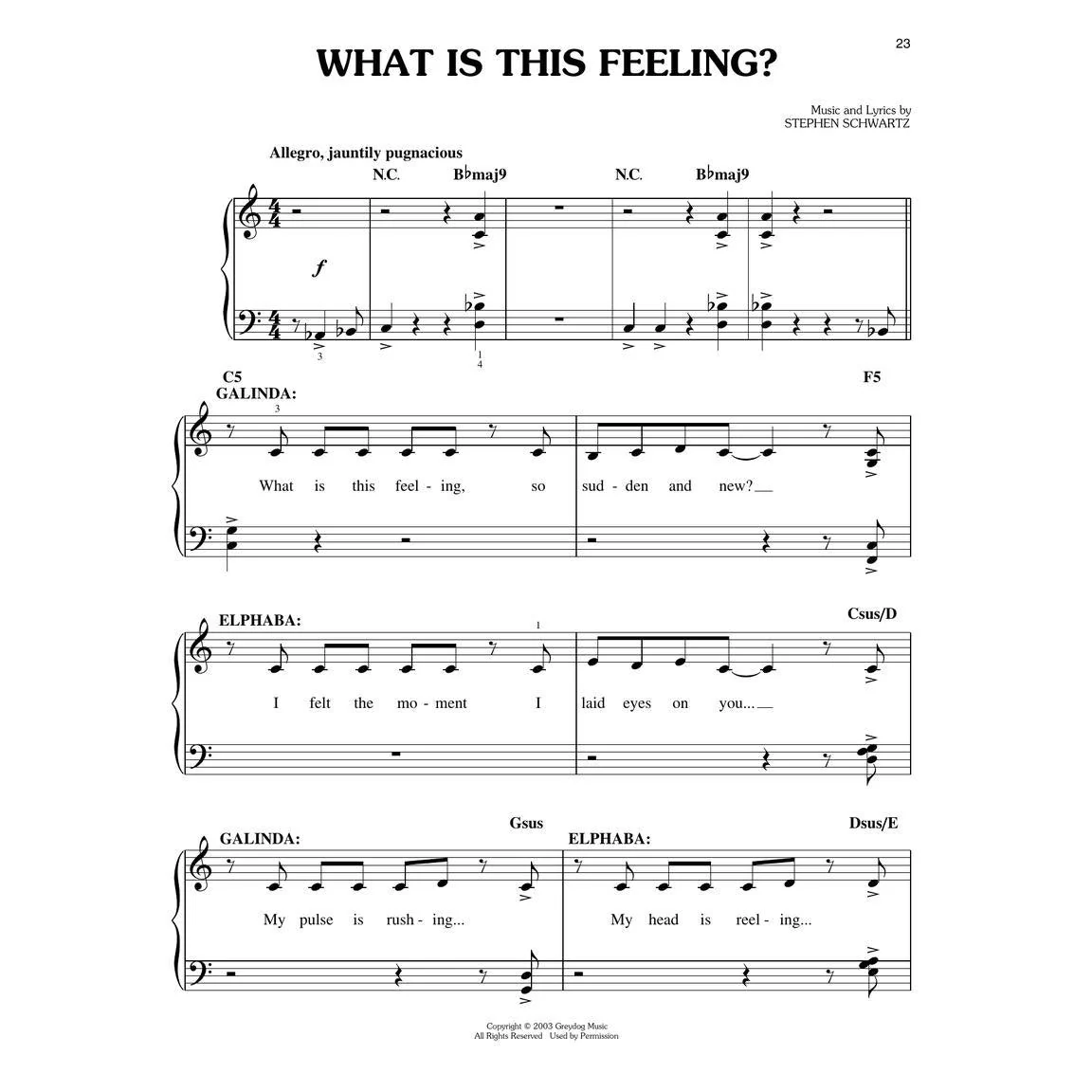 Hal Leonard HL00316097 Wicked: A New Musical - Easy Piano Selections - Image 3