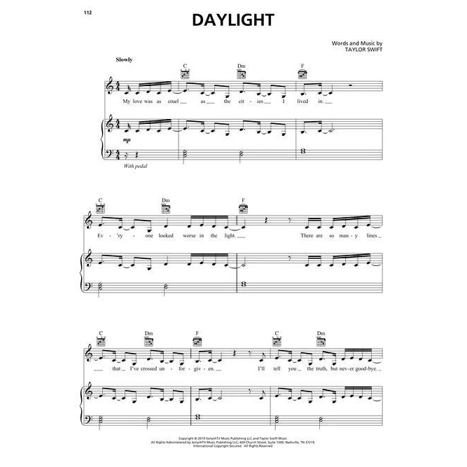 Hal Leonard HL00322682 Taylor Swift  Lover - Image 5