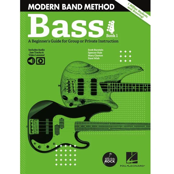 Hal Leonard HL00325719 Modern Band Method – Bass, Book 1 A Beginner's Guide for Group or Private Instruction