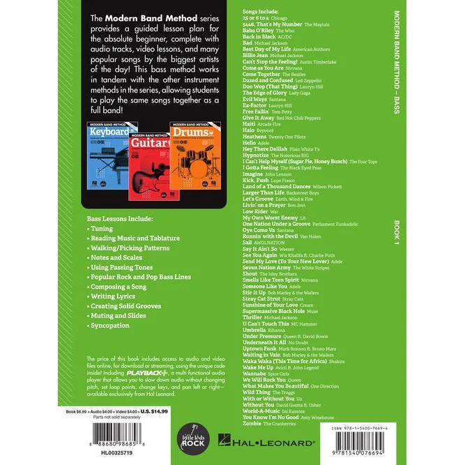 Hal Leonard HL00325719 Modern Band Method – Bass, Book 1 A Beginner's Guide for Group or Private Instruction - Image 8