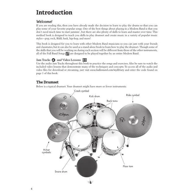 Hal Leonard HL00325720 Modern Band Method – Drums, Book 1 A Beginner's Guide for Group or Private Instruction - Image 3